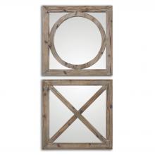  07067 - Uttermost Baci E Abbracci, Wooden Mirrors S/2